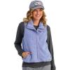 image:imageHUK Womens Plush Fleece Full Zip Vest Soft Warm Lightweight Outdoor Layering Piece for Fishing Hiking and ActivewearLightning Sky