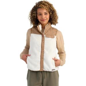 image:imageHUK Womens Plush Fleece Full Zip Vest Soft Warm Lightweight Outdoor Layering Piece for Fishing Hiking and ActivewearEgret