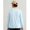 image:imageHUK Mens Airweight Crew UPF 30 Lightweight Performance Fishing Shirt with Recycled Polyester and Raglan SleevesCoastal Drift Heather
