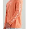 image:imageHUK Mens Airweight Crew UPF 30 Lightweight Performance Fishing Shirt with Recycled Polyester and Raglan SleevesDusty Orange Heather