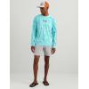 image:imageHUK Mens Airweight Crew UPF 30 Lightweight Performance Fishing Shirt with Recycled Polyester and Raglan SleevesKc Print  Caicos