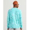image:imageHUK Mens Airweight Crew UPF 30 Lightweight Performance Fishing Shirt with Recycled Polyester and Raglan SleevesKc Print  Caicos