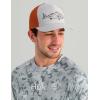 image:imageHUK Mens Airweight Crew UPF 30 Lightweight Performance Fishing Shirt with Recycled Polyester and Raglan SleevesKc Print  Sharkskin