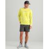 image:imageHUK Mens Airweight Crew UPF 30 Lightweight Performance Fishing Shirt with Recycled Polyester and Raglan SleevesKc Print  Vintage Chartreuse