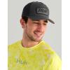 image:imageHUK Mens Airweight Crew UPF 30 Lightweight Performance Fishing Shirt with Recycled Polyester and Raglan SleevesKc Print  Vintage Chartreuse