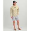 image:imageHUK Mens Airweight Crew UPF 30 Lightweight Performance Fishing Shirt with Recycled Polyester and Raglan SleevesSand
