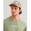 image:imageHUK Mens Airweight Crew UPF 30 Lightweight Performance Fishing Shirt with Recycled Polyester and Raglan SleevesSeagrass Heather