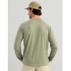 image:imageHUK Mens Airweight Crew UPF 30 Lightweight Performance Fishing Shirt with Recycled Polyester and Raglan SleevesSeagrass Heather