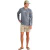 image:imageHUK Mens Airweight Crew UPF 30 Lightweight Performance Fishing Shirt with Recycled Polyester and Raglan SleevesStormy Blue Heather