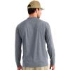 image:imageHUK Mens Airweight Crew UPF 30 Lightweight Performance Fishing Shirt with Recycled Polyester and Raglan SleevesStormy Blue Heather