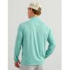 image:imageHUK Mens Airweight Heather 14 Zip Lightweight Upf 30 Performance Pullover With Recycled Polyester and Stretch FabricMarine Blue Heather