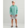 image:imageHUK Mens Airweight Heather 14 Zip Lightweight Upf 30 Performance Pullover With Recycled Polyester and Stretch FabricMarine Blue Heather