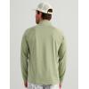 image:imageHUK Mens Airweight Heather 14 Zip Lightweight Upf 30 Performance Pullover With Recycled Polyester and Stretch FabricSeagrass Heather