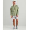 image:imageHUK Mens Airweight Heather 14 Zip Lightweight Upf 30 Performance Pullover With Recycled Polyester and Stretch FabricSeagrass Heather
