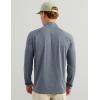 image:imageHUK Mens Airweight Heather 14 Zip Lightweight Upf 30 Performance Pullover With Recycled Polyester and Stretch FabricStormy Blue Heather