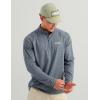 image:imageHUK Mens Airweight Heather 14 Zip Lightweight Upf 30 Performance Pullover With Recycled Polyester and Stretch FabricStormy Blue Heather