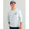 image:imageHUK Mens Drift Printed Long Sleeve Performance TeeCoastal Drift Heather