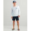 image:imageHUK Mens Drift Printed Long Sleeve Performance TeeCoastal Drift Heather