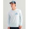 image:imageHUK Mens Drift Printed Long Sleeve Performance TeeCoastal Drift Heather