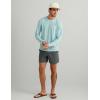 image:imageHUK Mens Drift Printed Long Sleeve Performance TeeHeron Blue