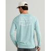 image:imageHUK Mens Drift Printed Long Sleeve Performance TeeHeron Blue