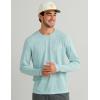 image:imageHUK Mens Drift Printed Long Sleeve Performance TeeHeron Blue