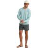 image:imageHUK Mens Drift Printed Long Sleeve Performance TeeHeron Blue
