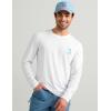 image:imageHUK Mens Drift Printed Long Sleeve Performance TeeWhite