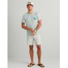 image:imageHUK Mens Drift Short Sleeve Crew UPF 50 Quick Dry Fishing Shirt with Stretch Fabric and Lightweight FeelCoastal Drift Heather