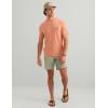 image:imageHUK Mens Drift Short Sleeve Crew UPF 50 Quick Dry Fishing Shirt with Stretch Fabric and Lightweight FeelCoral Reef Heather