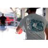 image:imageHUK Mens Drift Short Sleeve Crew UPF 50 Quick Dry Fishing Shirt with Stretch Fabric and Lightweight FeelHeron Blue Heather