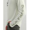 image:imageHUK Mens Icon Crew LongSleeve Performance Fishing ShirtPale Algae