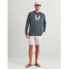 image:imageHUK Mens Icon Crew LongSleeve Performance Fishing ShirtSea Storm