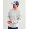 image:imageHUK Mens Icon Crew LongSleeve Performance Fishing ShirtSeagull