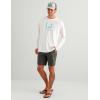 image:imageHUK Mens Icon Crew LongSleeve Performance Fishing ShirtWhite 20