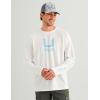 image:imageHUK Mens Icon Crew LongSleeve Performance Fishing ShirtWhite 20