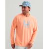 image:imageHUK Mens Icon Hoodie Hooded Fishing Shirt With Sun ProtectionCoral Reef