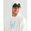 image:imageHUK Mens Icon Hoodie Hooded Fishing Shirt With Sun ProtectionWhite 20