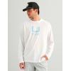 image:imageHUK Mens Icon Hoodie Hooded Fishing Shirt With Sun ProtectionWhite 20