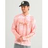 image:imageHUK Mens Pursuit Pattern Crew Long Sleeve Performance ShirtCoral Reef