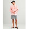 image:imageHUK Mens Pursuit Pattern Crew Long Sleeve Performance ShirtCoral Reef