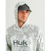 image:imageHUK Mens Pursuit Pattern Crew Long Sleeve Performance ShirtSeagrass