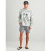 image:imageHUK Mens Pursuit Pattern Crew Long Sleeve Performance ShirtSeagrass