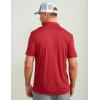 image:imageHUK Mens Pursuit Performance Short Sleeve Polo ShirtScarlet Blaze