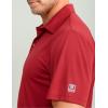 image:imageHUK Mens Pursuit Performance Short Sleeve Polo ShirtScarlet Blaze