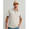 image:imageHUK Mens Pursuit Performance Short Sleeve Polo ShirtSeagull Heather