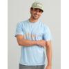 image:imageHUK Mens Pursuit Short Sleeve Performance Shirt  Sun ProtectionCoastal Drift