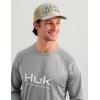 image:imageHUK Mens Pursuit Vented Long Sleeve 30 UPF Fishing ShirtSharkskin