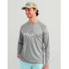 image:imageHUK Mens Pursuit Vented Long Sleeve 30 UPF Fishing ShirtSharkskin