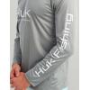 image:imageHUK Mens Pursuit Vented Long Sleeve 30 UPF Fishing ShirtSharkskin